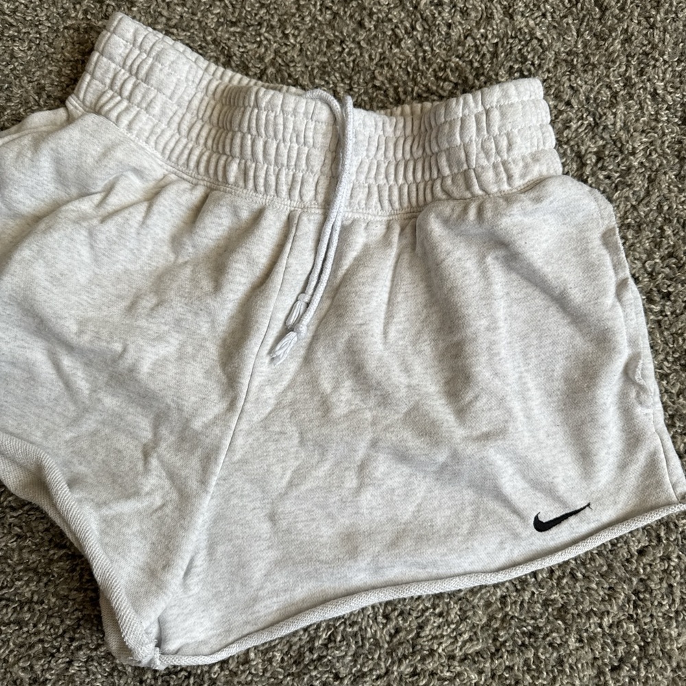 Nike Gray Athletic Shorts with Elastic Waistband